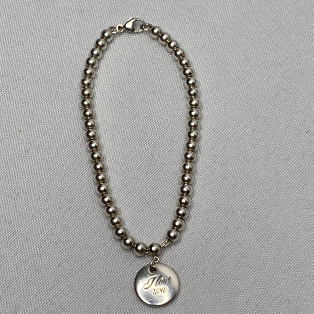 Tiffany & Co " I Love You" bracelet. - Picture 2 of 3